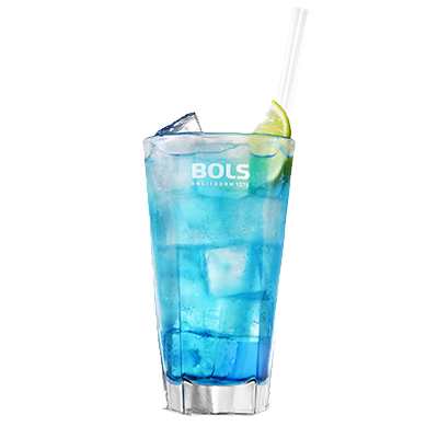 Drink Blue Lagoon z likierem Bols Blue