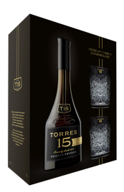 Brandy Torres 15YO Imprerial Brandy + 2 szklanki 0.7L